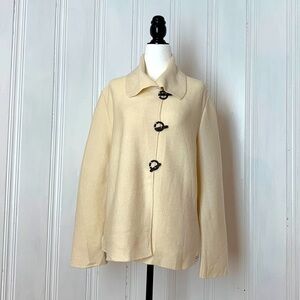 SAINT JAMES pur virgin wool sailor cream cardigan jacket